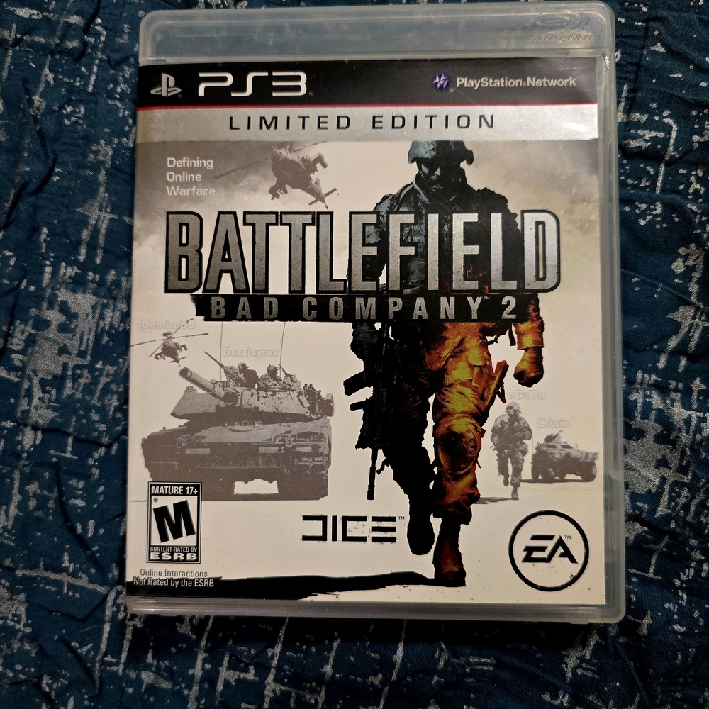 Sony PS3 Battlefield Bad Company 2 Limited Edition - Black and White